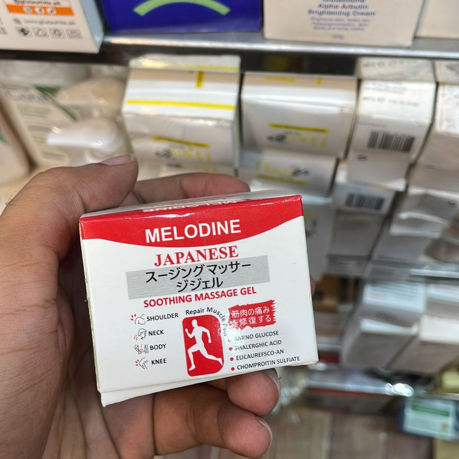 Melodine Japanese Instant Pain Relief Gel for Joint, Muscle & Back Pain – Fast Acting Soothing Formula