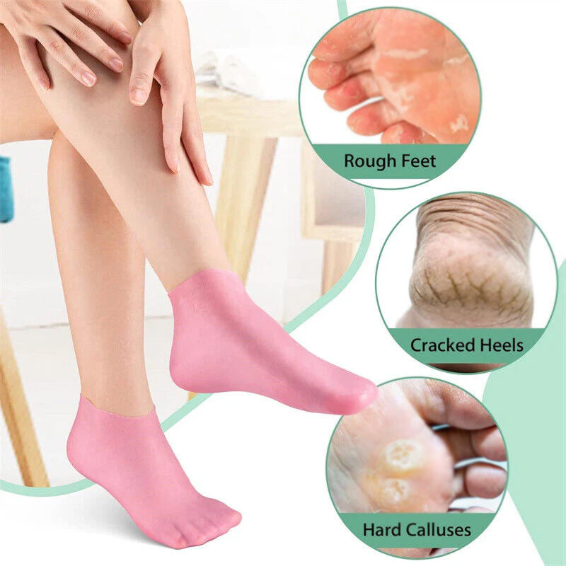 Winter Silicone Socks and Gloves – Deep Moisturizing Foot & Hand Care Bundle