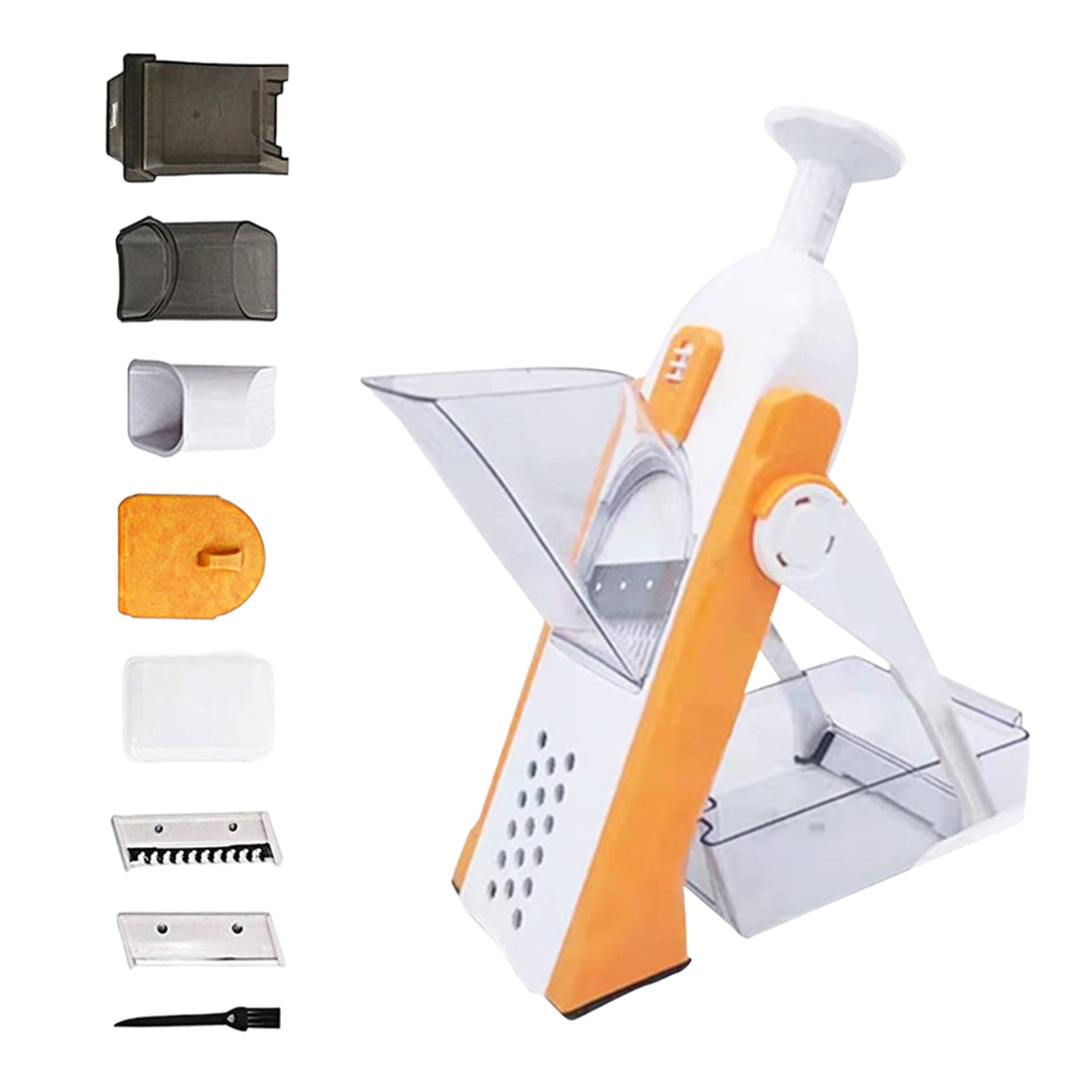 5-in-1 Multifunctional Mandoline Slicer & Vegetable Chopper – Adjustable Kitchen Vegetable Cutter with Hand Guard