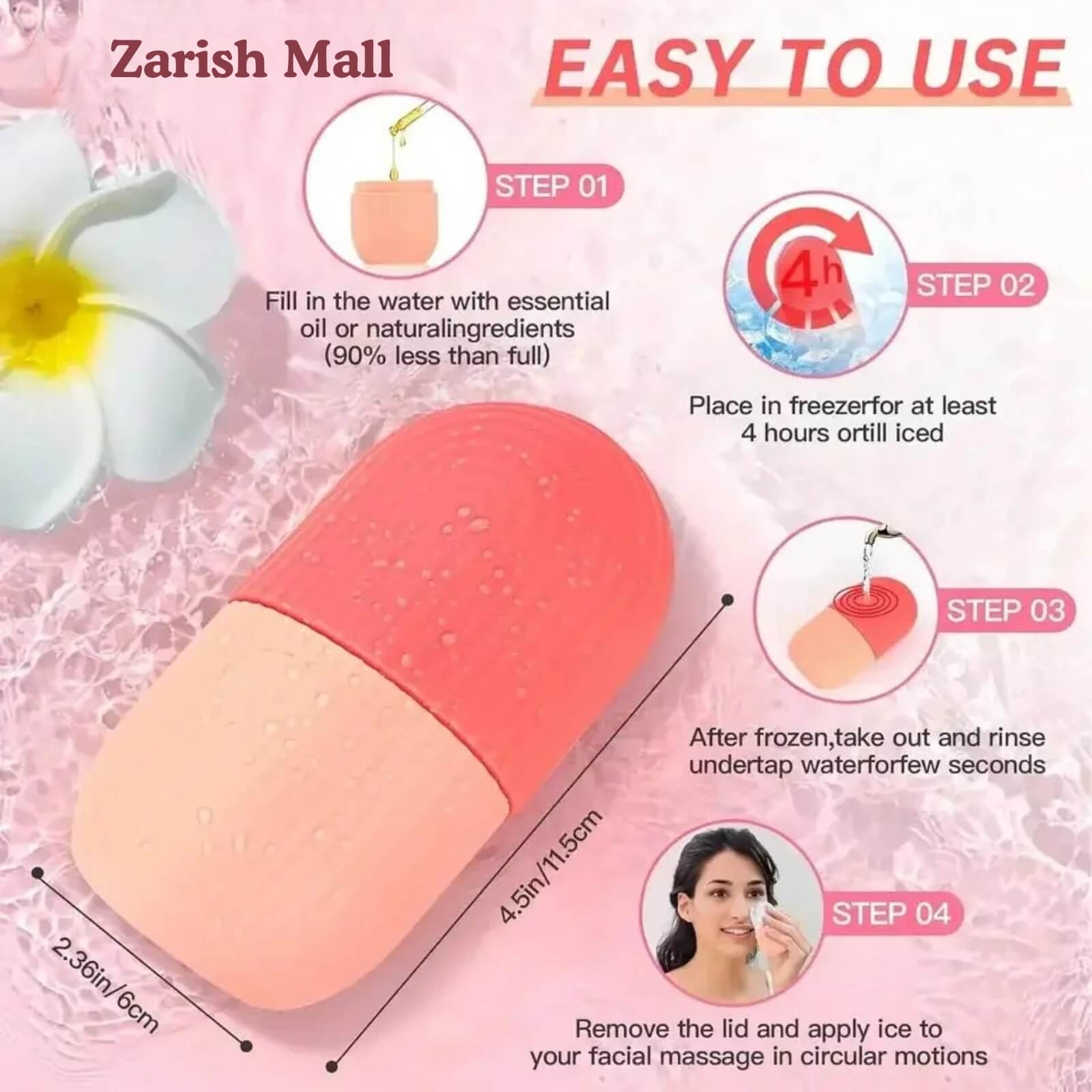 Silicone Face Ice Roller