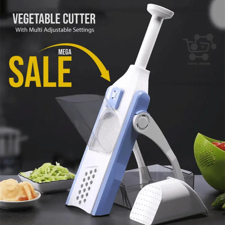 5-in-1 Multifunctional Mandoline Slicer & Vegetable Chopper – Adjustable Kitchen Vegetable Cutter with Hand Guard