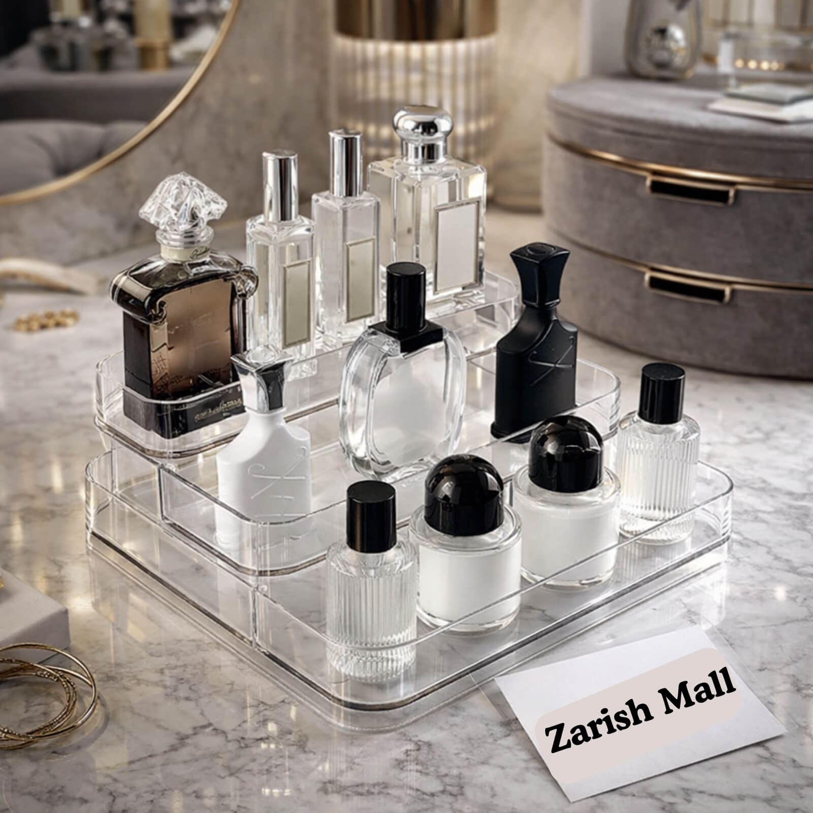 Desktop Perfume And Cosmetic Organizer